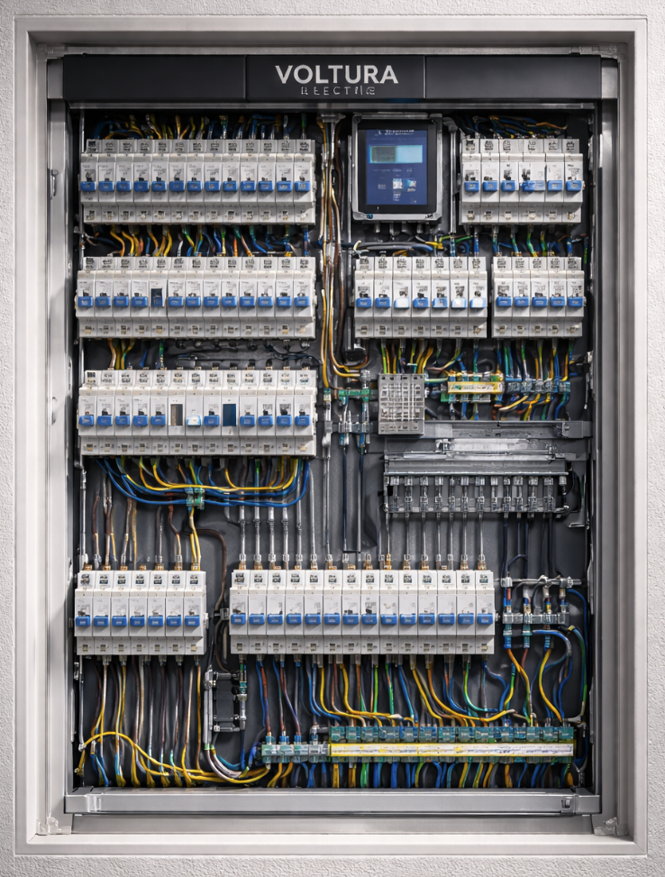 Електрическо табло като резултат от добра или лоша структура